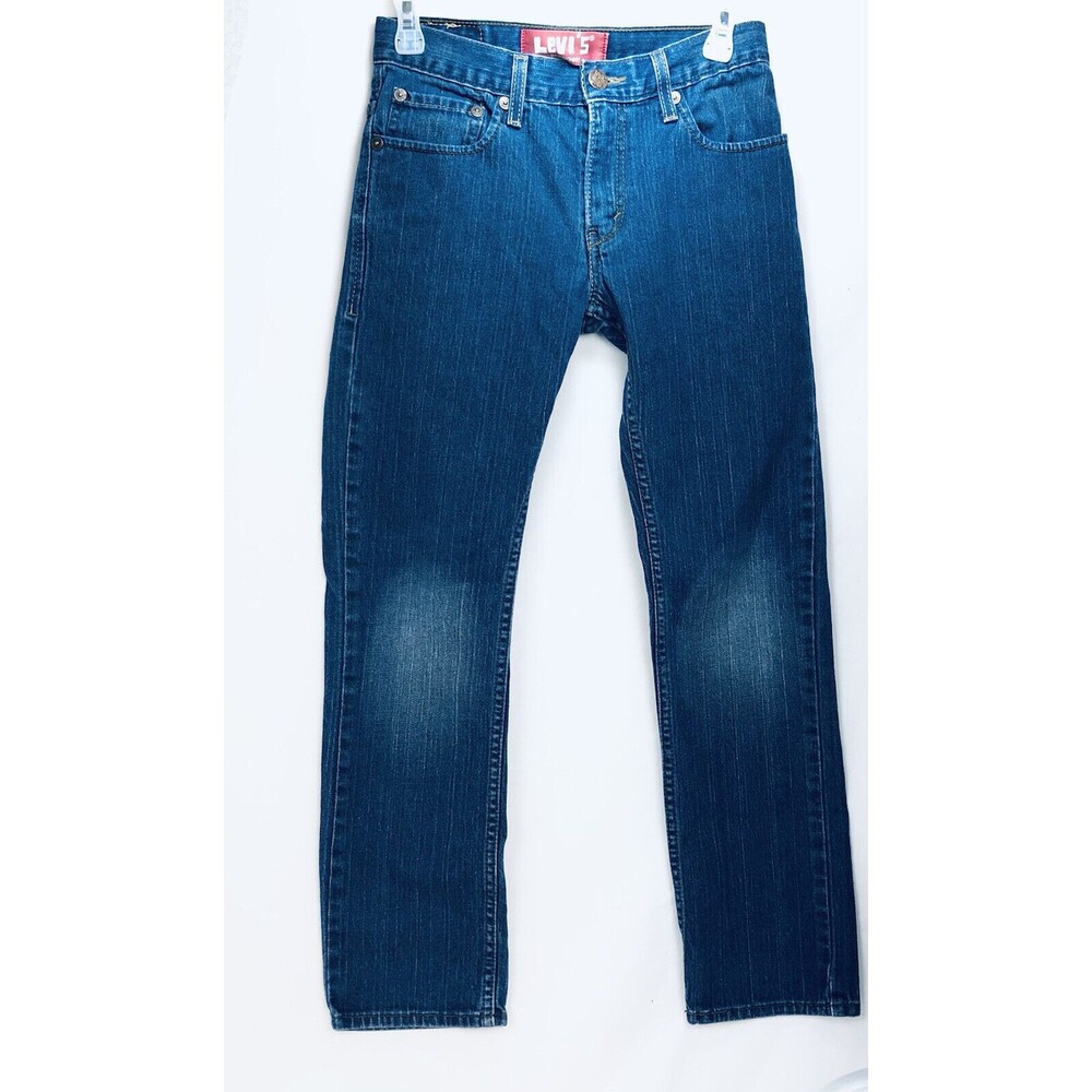 Levis Pants Boys 14 Jeans 505 Straight Leg Denim Slim 27x27